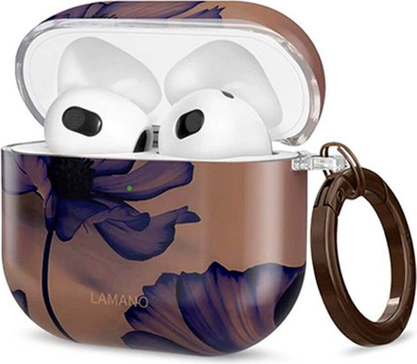 Apple AirPods (4. gen.) Tech-Protect Lamano Deksel m. Nøkkelring - Velvet Night
