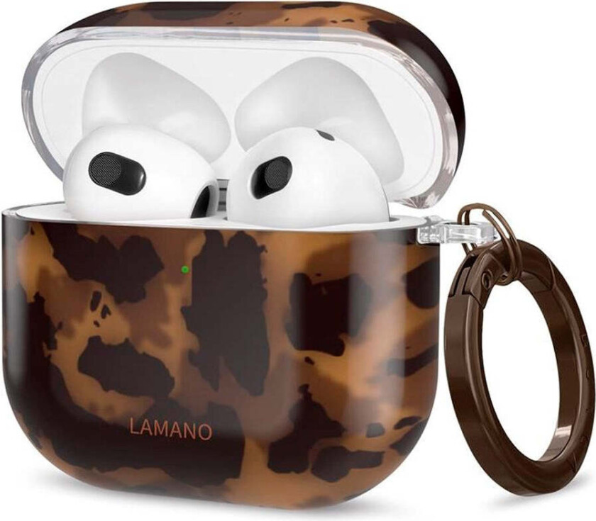 Apple AirPods (4. gen.) Tech-Protect Lamano Deksel m. Nøkkelring - Panther