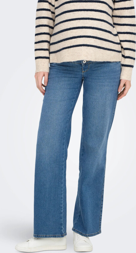 Olmsnow Hw Wide Dnm Jeans Pim Mbd Noos - Blue - XXL x 32