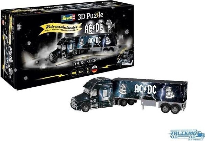 Revell Revell 3D Puzzle Advent Calendar AC/DC Tour Truck (black/multicolored)