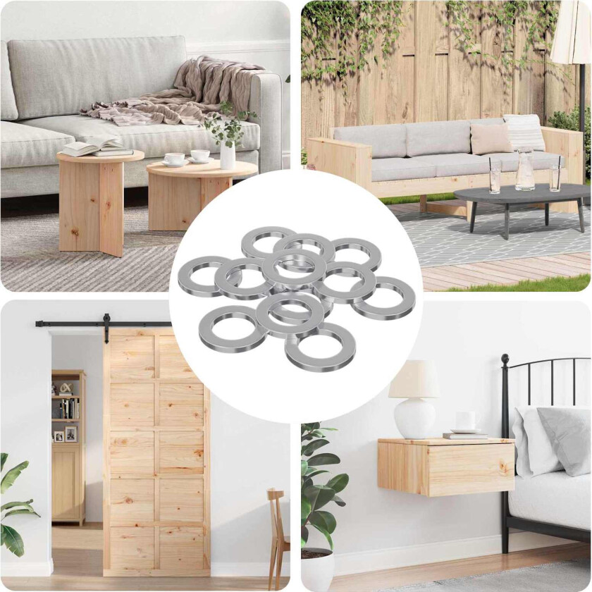 Bilde av passer for Flat Skiver 50000 pcs sølv Jern