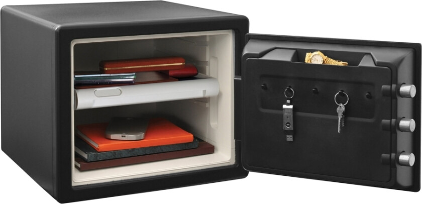 Large No. LFW082FTC - Pengeskap - solid stål - svart
