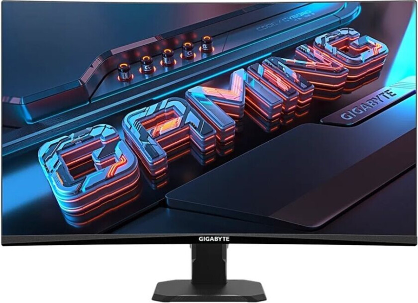 Gigabyte GS27FC - LED-skjerm - gaming - kurvet - 27" - 1920 x 1080 Full HD (1080p) @ 180 Hz - VA - 250 cd/m² - 3000:1 - 1 ms - 2xHDMI, DisplayPort