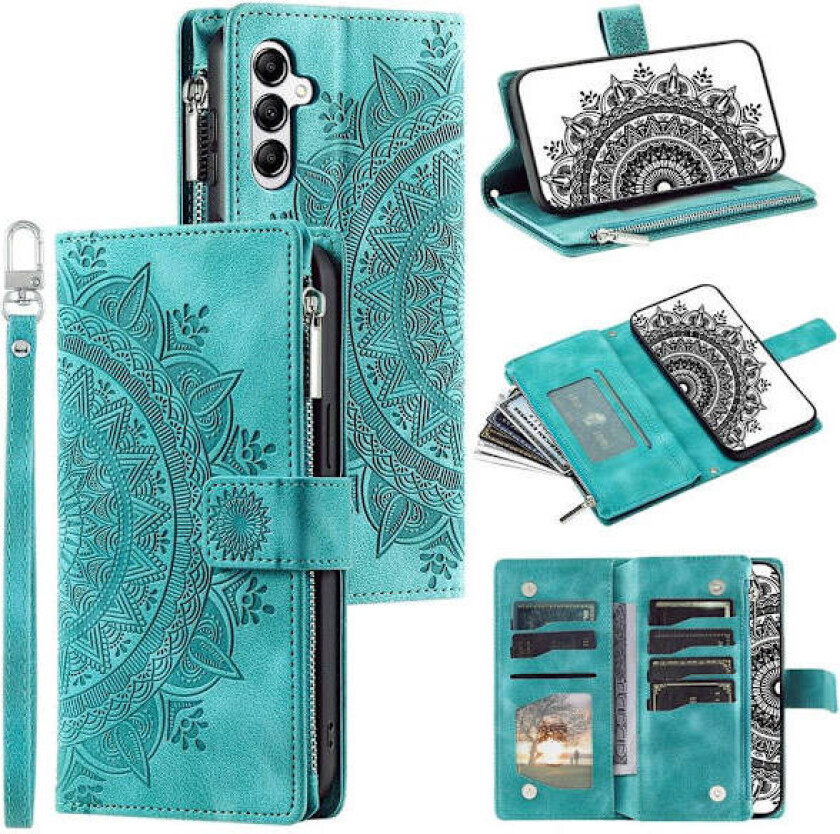 For Samsung Galaxy A17 / A26 Lommebok Deksel Shell Mandala Blomstermønster