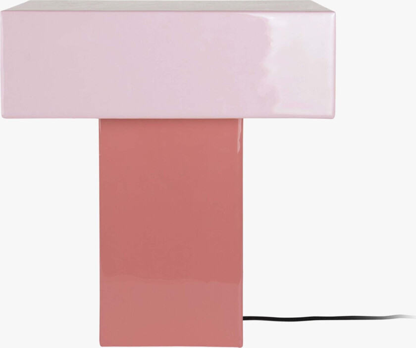 PresentTime Grato Recto Bordlampe, Rose Tan/Soft Pink - Bordlamper - Metall