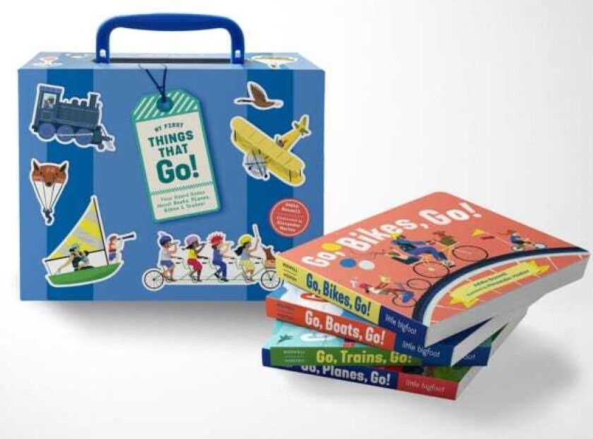 My First Things That Go A FourBoard Book Box Set of Boats, Planes, Bikes, and Trains for Toddlers 13