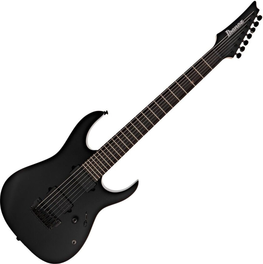 RGIXL7 Iron Label 7-String Black Flat