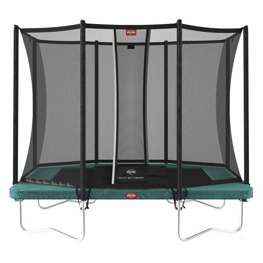 BERG Toys Berg Trampoline Ultim Favorit 280 Grønn Med Sikkerhetsnett Comfort 280x190 cm Grønn