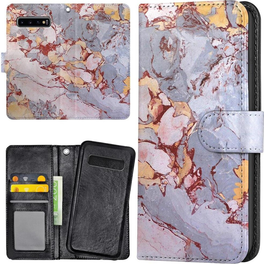 Samsung Galaxy S10e - Lommebok Deksel Marmor