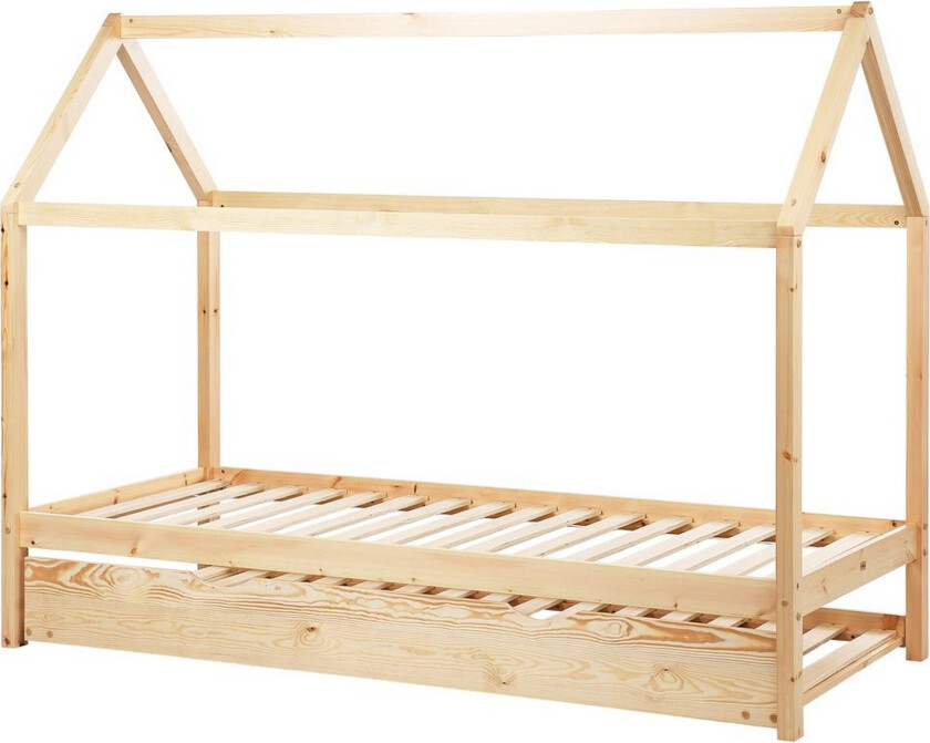 Uttrekkbar barneseng Crillon - Lyst tre