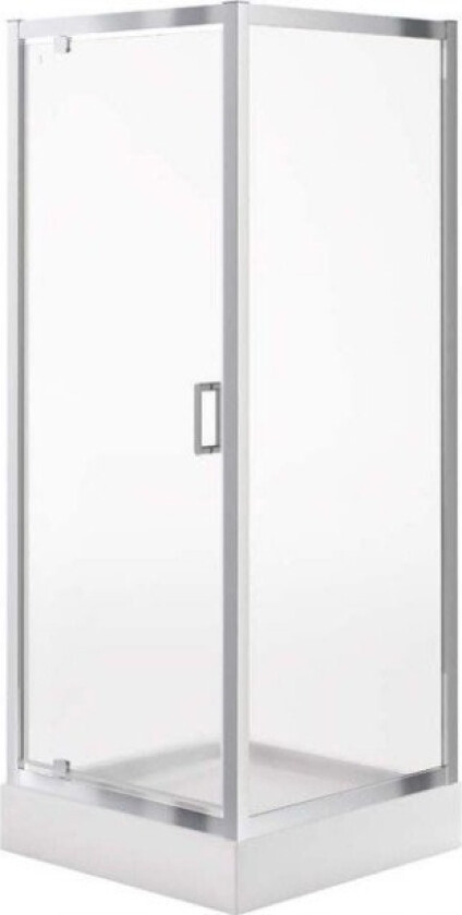 SETT B619: ARTECO firkantet dusjkabinett - (80x80x190), med TAKO dusjkar - (80x16) (S601-133)