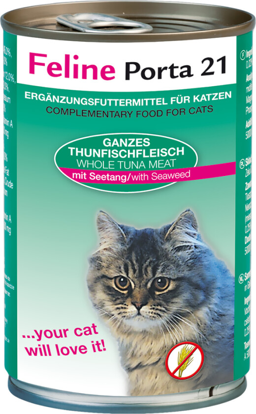 Økonomipakke Feline Porta 21 - 12 x 400 g - Tunfisk med sjøtang
