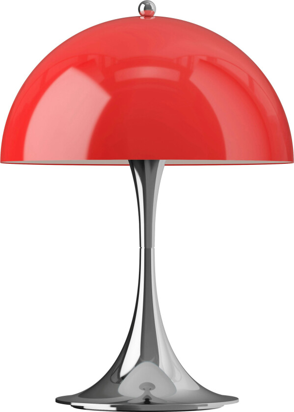 Panthella 250 Bordlampe Bærbar Original Opal Red - Bærbare lamper Sprøytestøpt Abs Krom - 5744613444