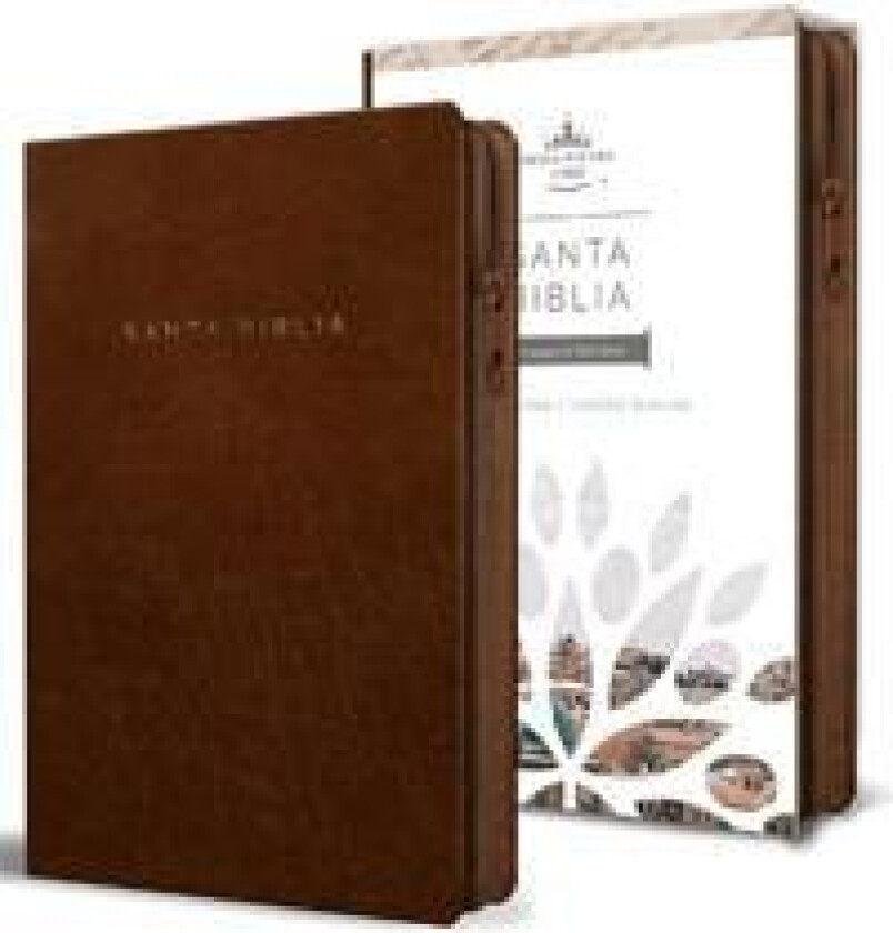 Biblia Reina Valera 1960 letra grande. Símil piel canela, cremallera, tamaño manual / Spanish Bible RVR 1960. Handy Size, Large Print, Leathersoft