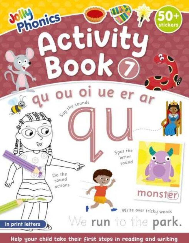 Jolly Phonics Activity Book 7 in Print Letters (American English edition)