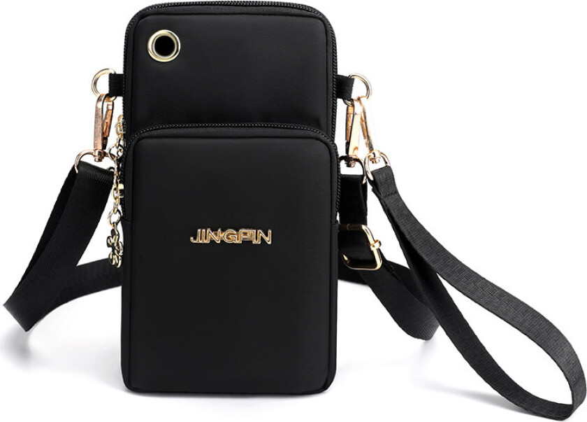 Multifunksjonell Crossbody Telefonveske Black