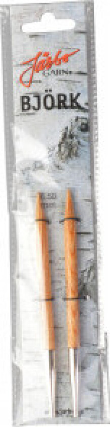 Björk Utskiftbare Rundpinner i Bjørk 13cm 6,50mm US10½
