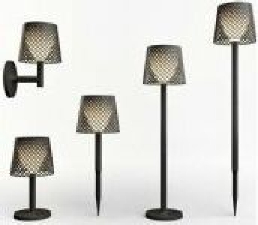 NewGarden Ny Hage NEW GARDEN hagelampe GRETA SOLAR NEGRO 5in1 sort