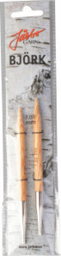 Björk Utskiftbare Rundpinner i Bjørk 13cm 7,00mm US10¾