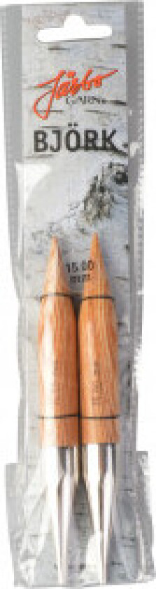 Björk Utskiftbare Rundpinner i Bjørk 13cm 15,00mm US19