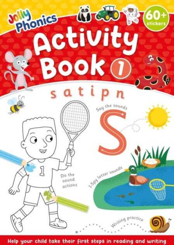 Jolly Phonics Activity Book 1 in Precursive Letters (British English edition)
