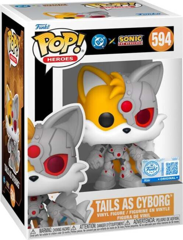 Sonic x Justice League - Tails as Cyborg Vinylfigur 594 - Funko Pop! - Funko Shop Europe