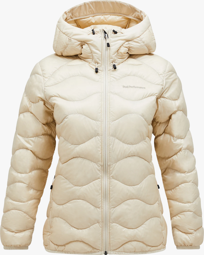 Helium Down Hood Jacket Women - Beige - Dame - Jakker - Høstjakker