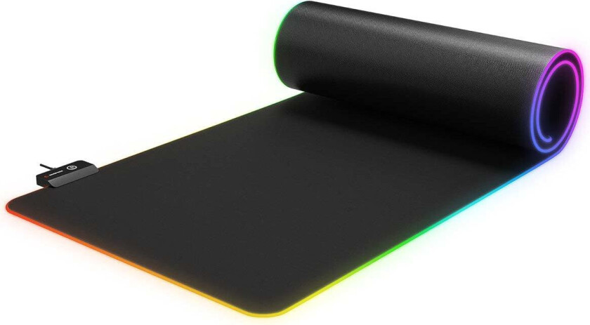 Rampage MP-24 RGB Tastatur- og Musematte - 30x80cm - Svart