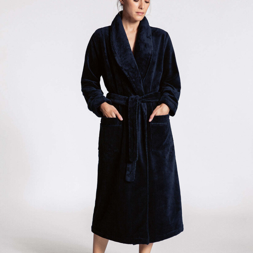 Cosy Shower badekåpe, blå, Størrelse: XXS, Kvinner