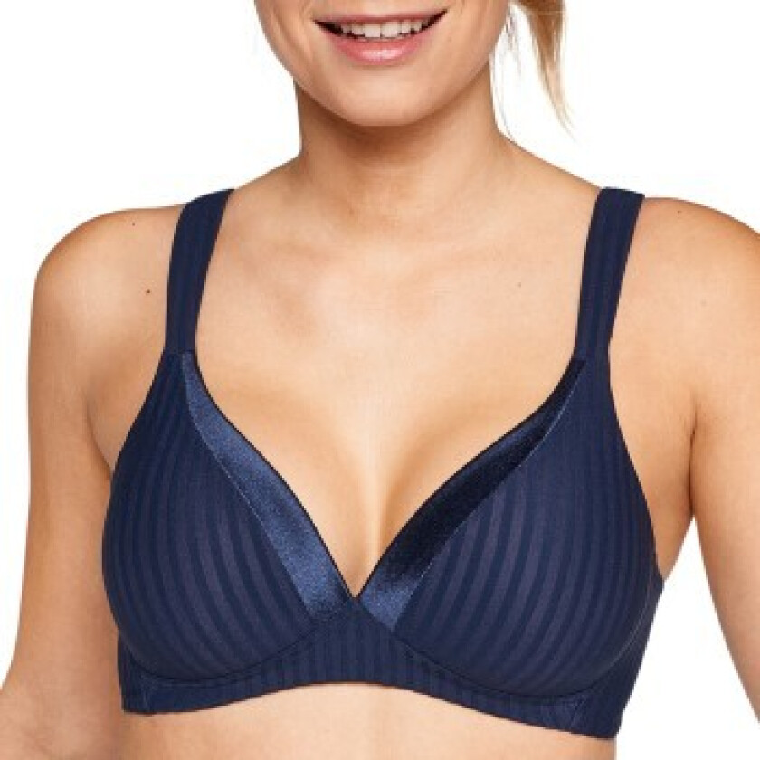 BH Everyday Wednesday Striped Soft Bra Marine C 90 Dame