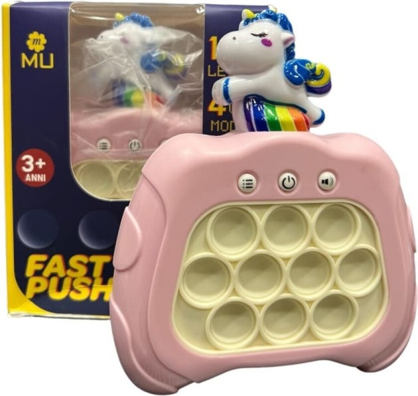 Unicorn Popit Game - Pop It Pro Light Up Game Quick Push Fidget Spill