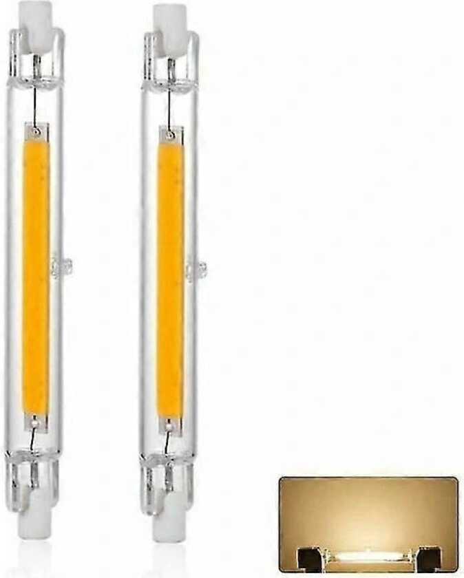 R7s LED-pære 118mm 20w Dimbar, Varmhvit 3000k 3000lm, Lineær Erstatning J118 300w Halogenpære