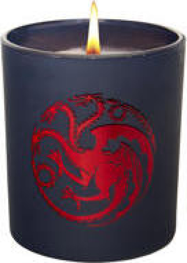 Game of Thrones: House Targaryen Large Glass Candle