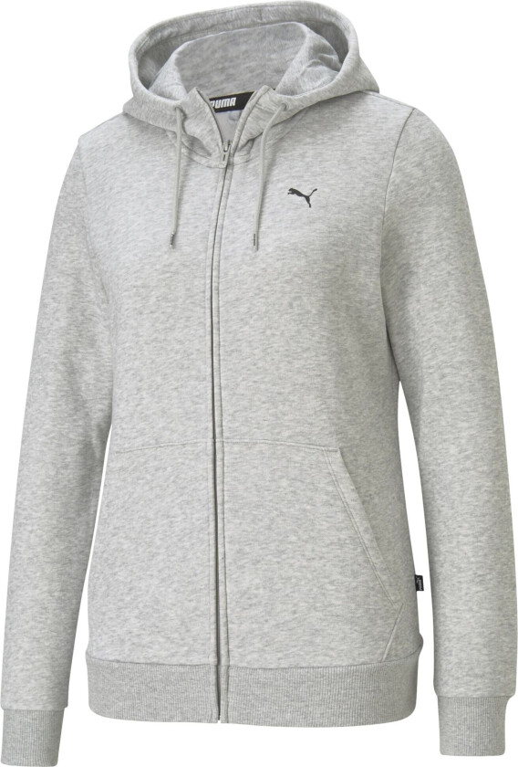 ESS Small Logo Full-Zip Hoodie FL Dame Light Gray Heather L