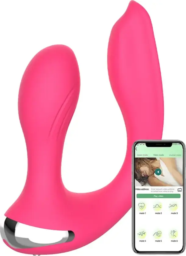 Pink Wearable Vibrator With App