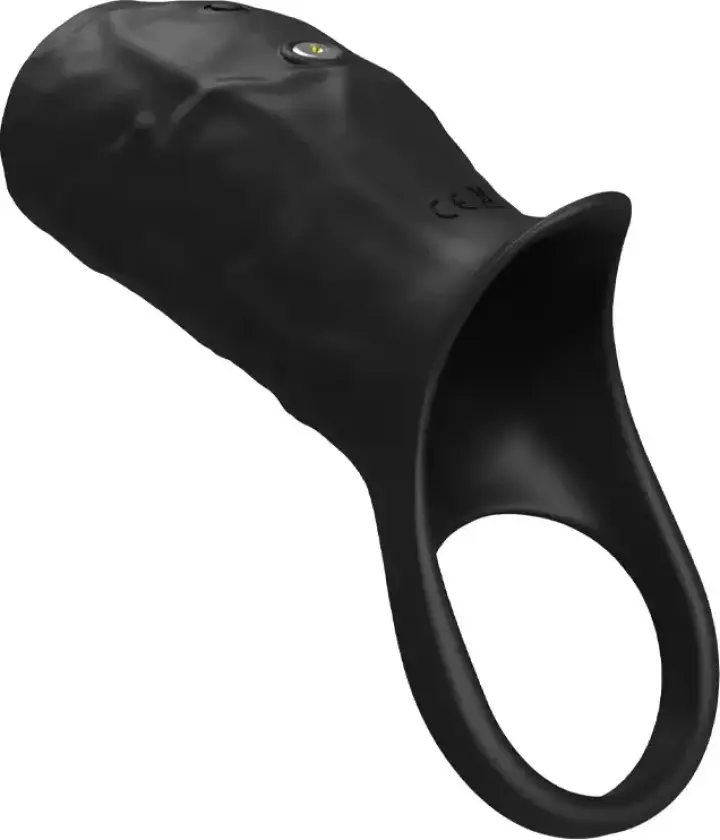 Vibrating Open Cock Sleeve Black