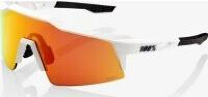 100 % briller 100 % SPEEDCRAFT SL Soft Tact Off White - HiPER rød flerlags speillinse (rød flerlags speillinse LT 21 % + transparent linse LT 93 %) (NY 2021)
