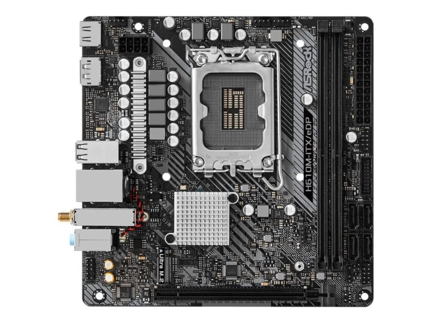 H610M-ITX/eDP Hovedkort - Intel H610 - Intel LGA1700 socket - DDR4 RAM - Mini-ITX