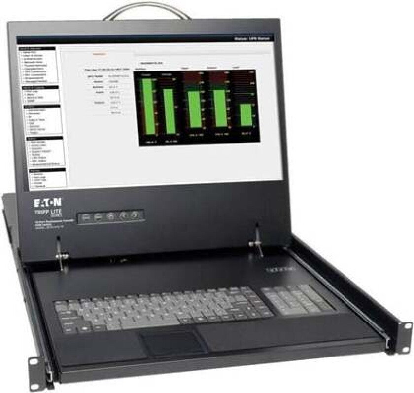 19" Tripp Lite Eaton Series 16-Port Rack Console Cat5 KVM Switch 1U RM 19" LCD Rackmount