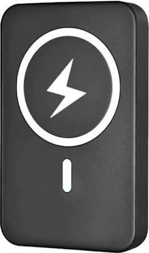 Magnetisk Powerbank 10000mAh, 20W Hurtiglading Trådløs Liten USB-C Batteripakke med Mag-safe Svart