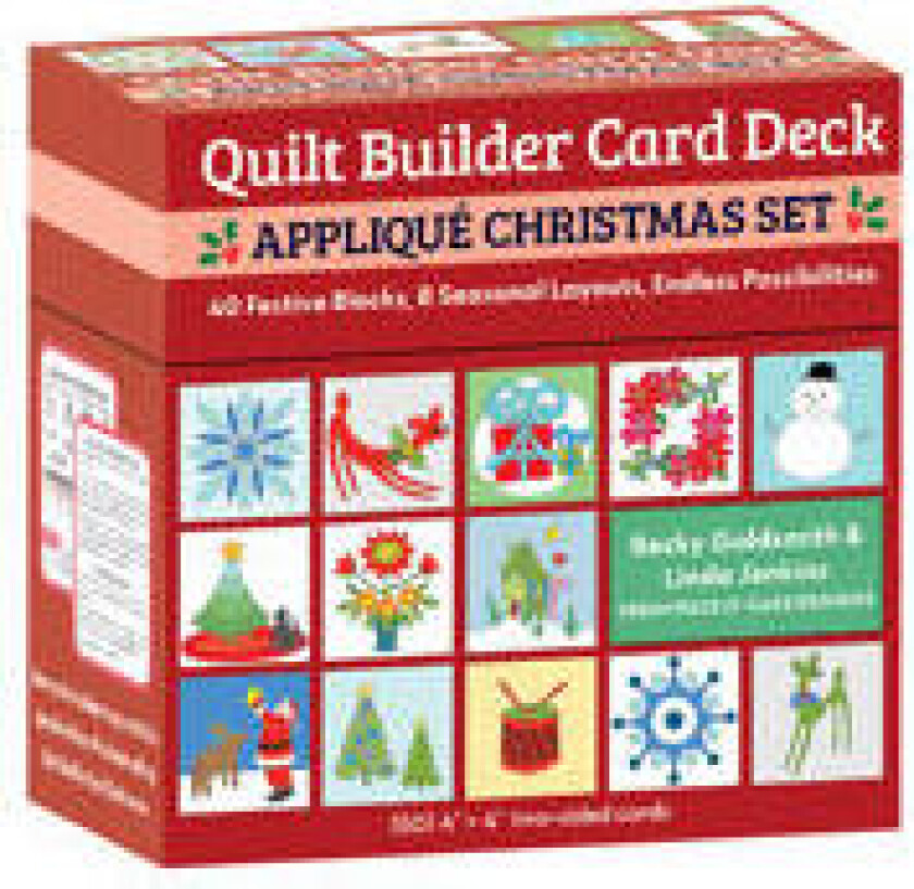 Quilt Builder Card Deck Appliqué Christmas Set