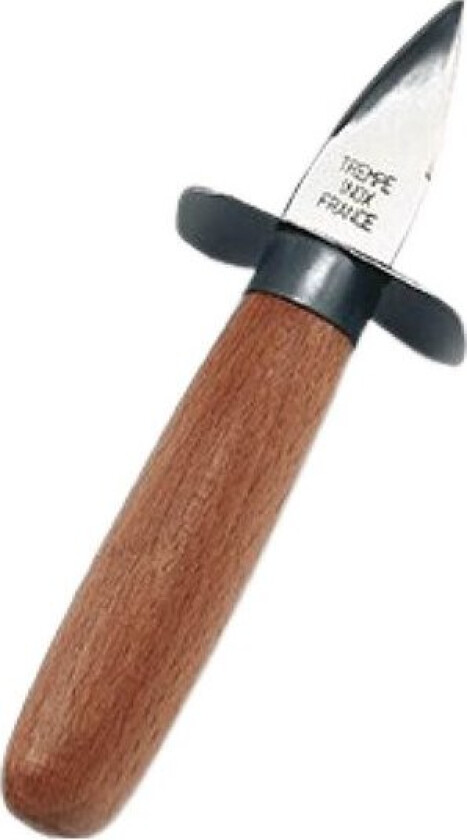 Simple Wood østerskniv 14,5 cm stål/tre