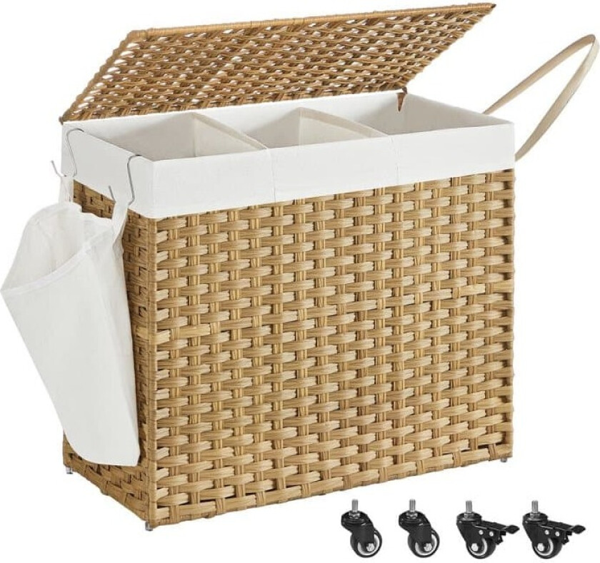 Skittentøyskurv, 66x33x60 cm, Natur