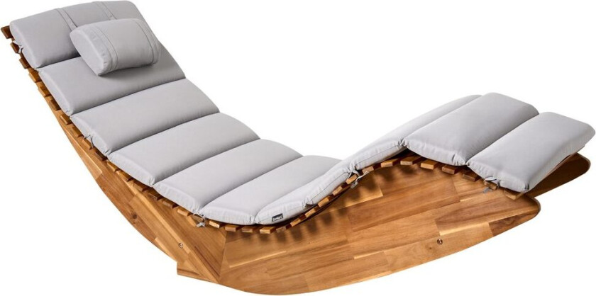 Solstol Brescia Premium - Lyst tre, lysegrå