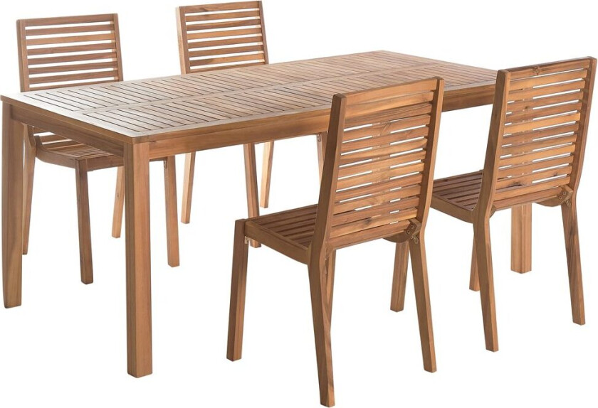 Hagemøbelsett 4-seter Ombriano