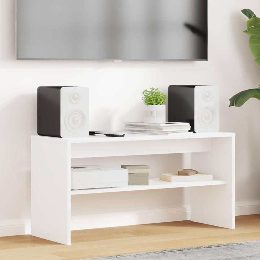 TV-skap Hvit 80 x 30 x 40 cm Konstruert tre