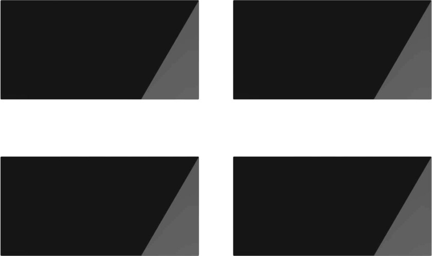 Bilde av Bordplate 4 pcs Svart Glass