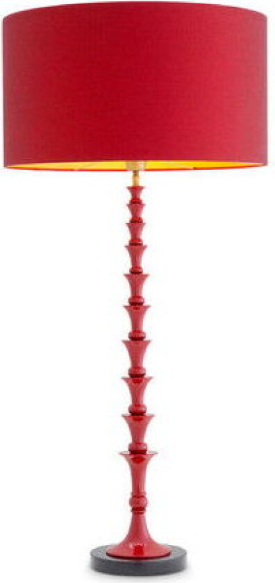 Arabella bordlampe bordeaux red finish
