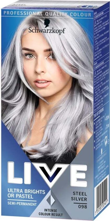 Live Color Ultra Brights Or Pastel 098 Steel Silver - 1 pcs