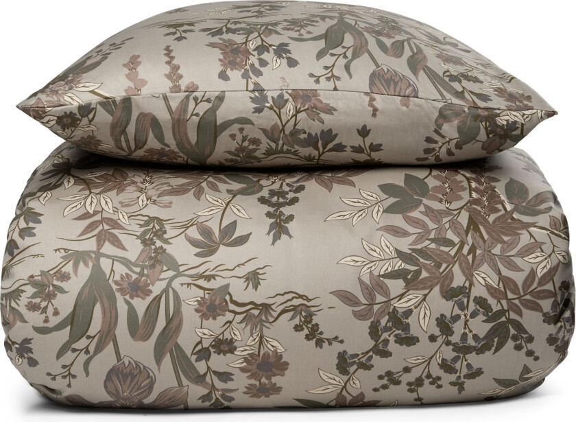 Kingsize blomstrete sengetøy 240x220 cm - 100% myk bomullssateng - Wildflower - By Night sengesett